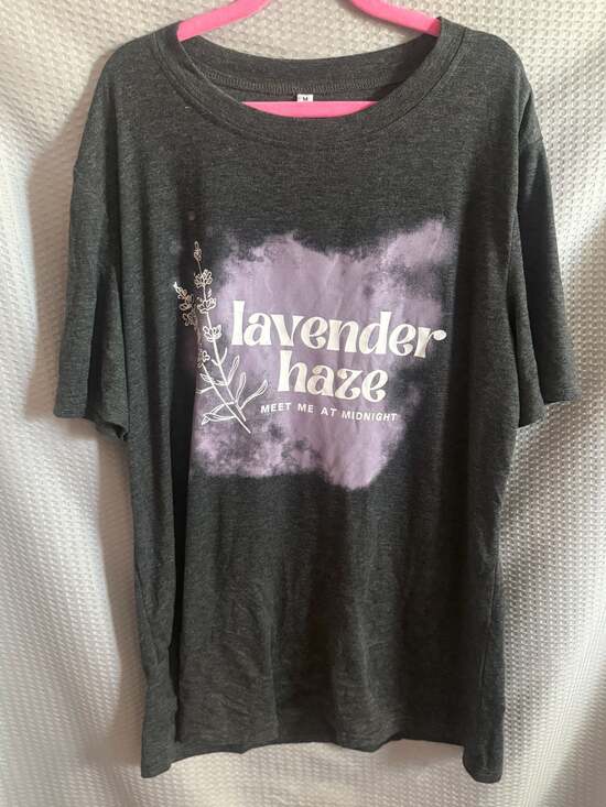 No brand Tops - Taylor Swift Inspired Lavender Haze Meet Me At Midnight Graphic T-Shirt